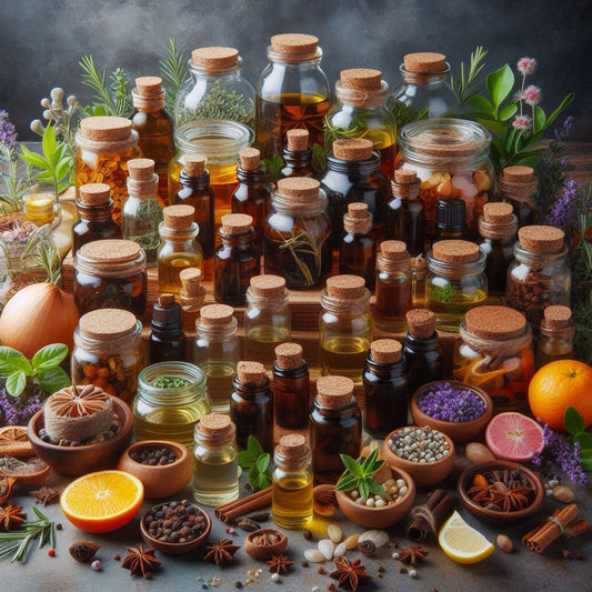 Essential oils used for stress relief and mental wellness in ancient times and today.