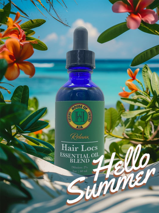 House of Aja Hair Locs Oil bottle with essential oils