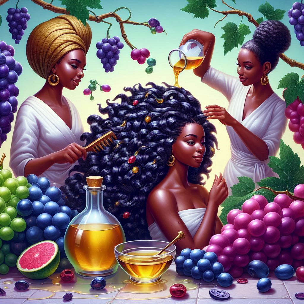 Grapeseed oil for locs nourishing hair with lightweight moisture
