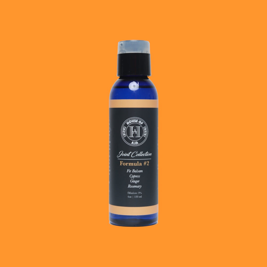House of Aja Formula #2 Ginger Massage Oil for relaxation and rejuvenation