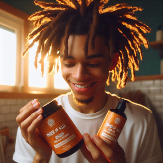 Maintaining locs with House of Aja's light oils