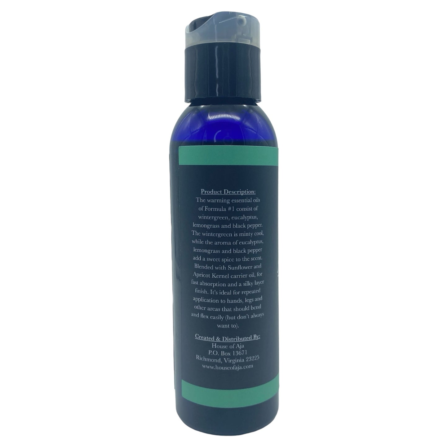 Formula #1 Wintergreen Joint Massage Oil | Organic Pain Relief Aromatherapy - House of Aja