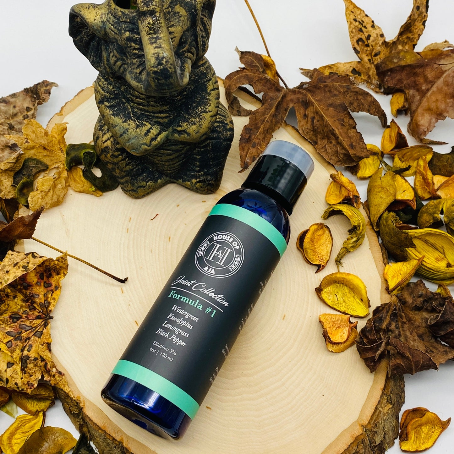 Wintergreen and Eucalytpus along with Lemongrass and Black Pepper, make up our Formula 1 joint and muscle rub. Blended to ease your body from pains and arthritis. 