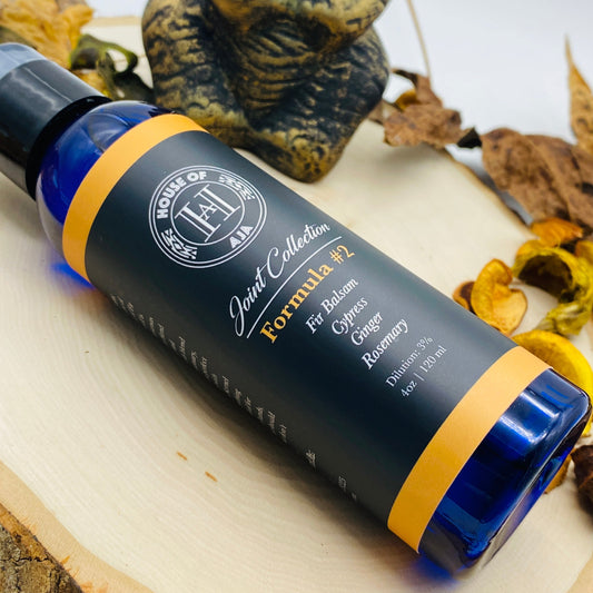Formula 2 for muscles and joints includes fir balsam, cypress, ginger and rosemary essential oils for a nice winter wood aroma. Packed with anti-inflammatory properties to help aide in relaxing your body from feeling pain. 