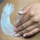 rubbing spread natural mango butter on skin. House of Aja body butter recipe. 